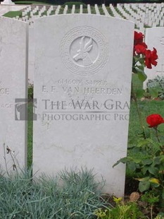 ANCONA WAR CEMETERY - VAN HEERDEN, E F